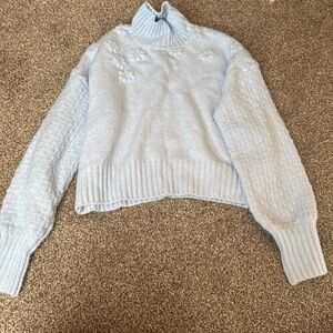 Never worn Jessica Simpson baby blue sweater XS